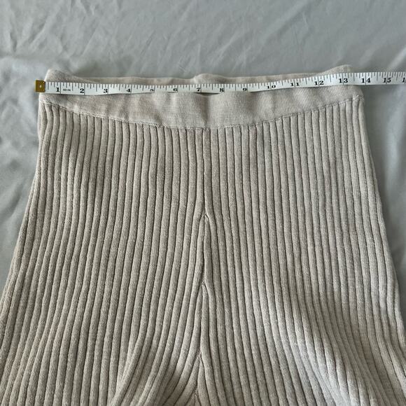 Free People High Waist Ribbed Shorts - Cream - Picture 7 of 9